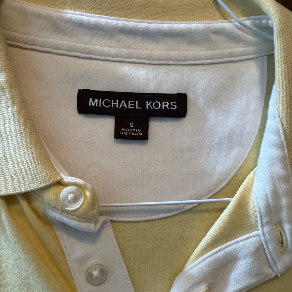 Michael Kors Light Yellow Polo Shirt